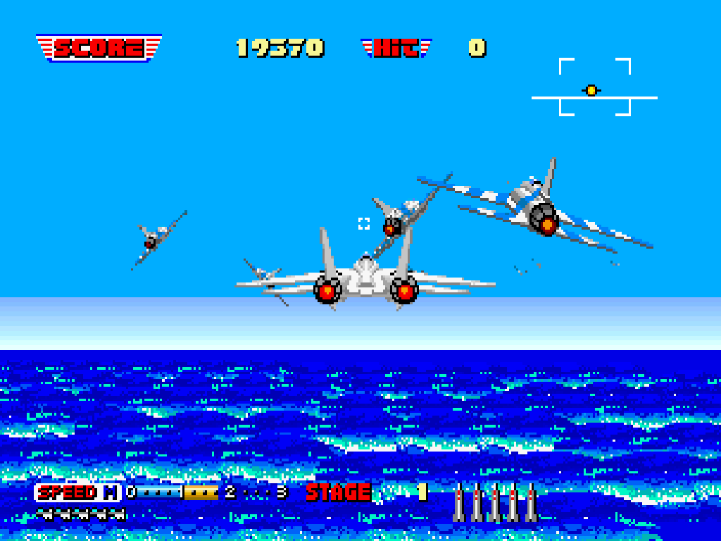 BuscandoElWarp's tweet photo. El juego del día: #AfterBurnerII (#Atari2600)
Creado por: #SEGA en 1987
A bordo de un F-14 y a lo largo de 23 niveles debemos disparar y lanzar proyectiles a los enemigos mientras esquivamos sus ataques, un juego muy rápido con música sobresaliente en que cada movimiento cuenta. https://t.co/NqG9NPvGLP