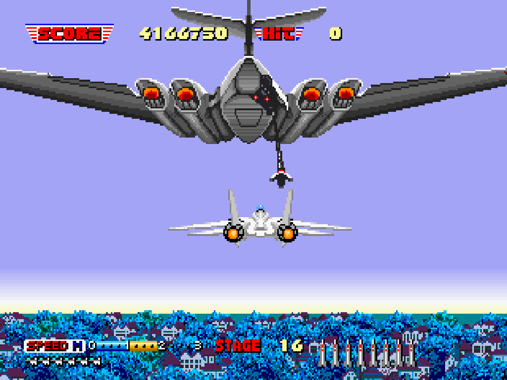 BuscandoElWarp's tweet photo. El juego del día: #AfterBurnerII (#Atari2600)
Creado por: #SEGA en 1987
A bordo de un F-14 y a lo largo de 23 niveles debemos disparar y lanzar proyectiles a los enemigos mientras esquivamos sus ataques, un juego muy rápido con música sobresaliente en que cada movimiento cuenta. https://t.co/NqG9NPvGLP
