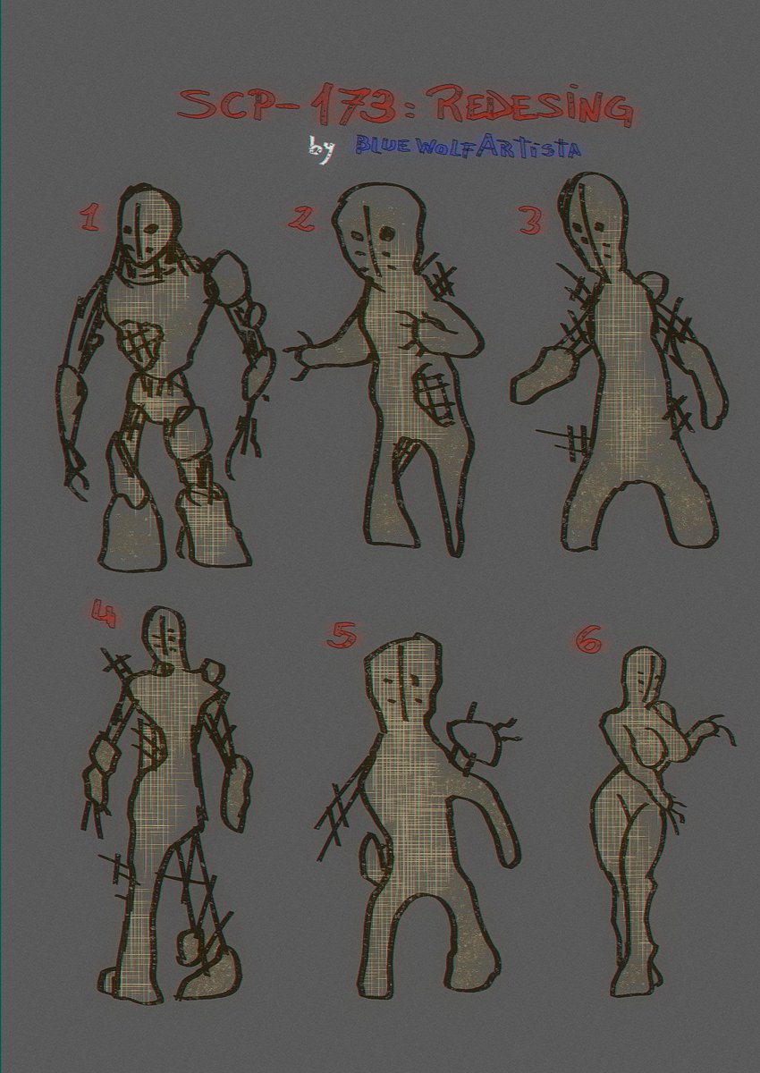 The SCP Foundation on X: RT @malcrow7: SCP - 173 concepts https