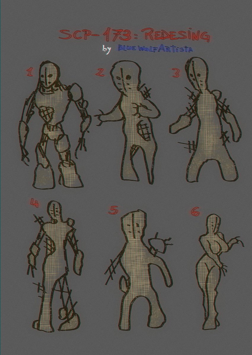 The SCP Foundation on X: RT @Darian_Quilloy: My SCP 173 interpretation  design! #SCPFoundation #scp173  / X