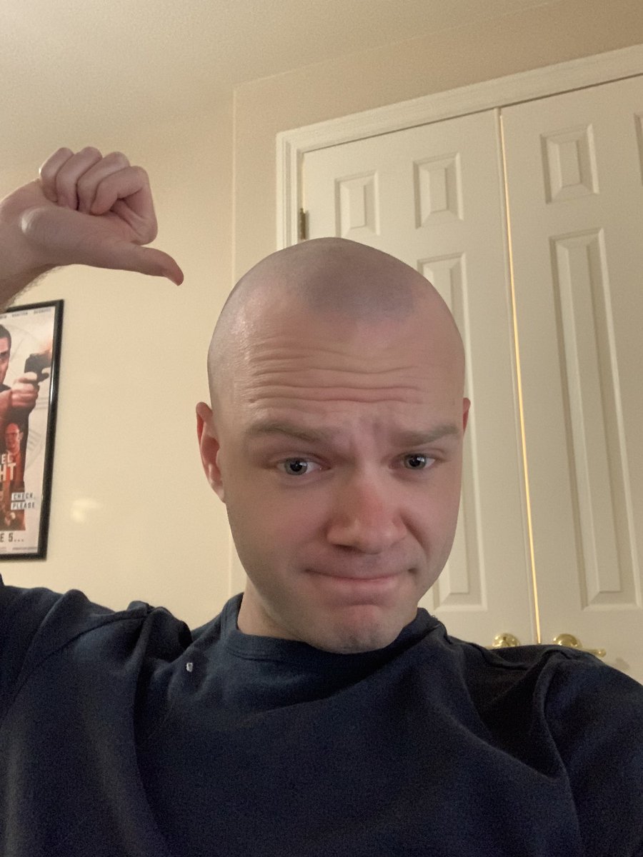 Achieeved's tweet image. I GOT A BALD HEAD