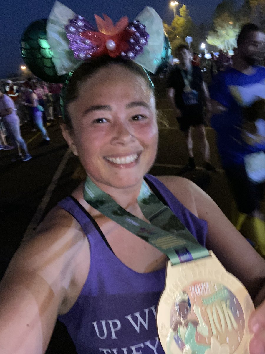 JenGotFit's tweet photo. Another @runDisney completed. Can’t wait to sign for another one. #princesshalfmarathonweekend #10k #runner #getfit https://t.co/CM0zpNc14j