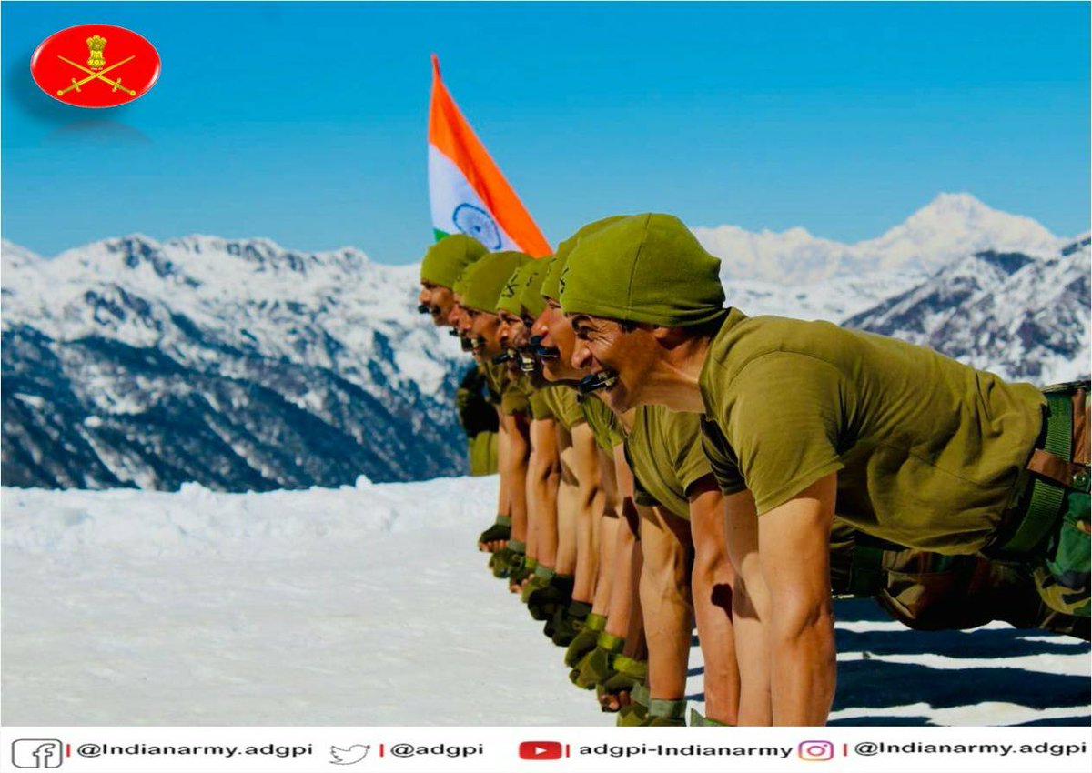 adgpi's tweet photo. “Don’t limit your challenges, challenge your limits”.

#TrainingTuesday
#IndianArmy
#InStrideWithTheFuture https://t.co/wZcULTqNhW