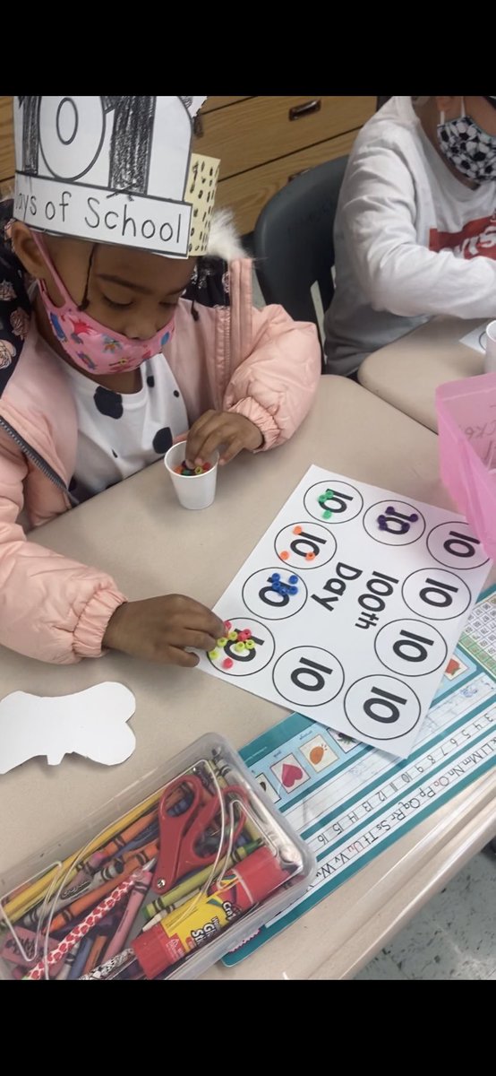 We had so much fun celebrating 101 days of school today!

We reviewed multiple math SOLs, using fun, hands on, 101 day activities. #skipcounting #patterns #sorting #101DaysSmarter  <a href="/GuilfordEle/">Guilford Elementary School</a>