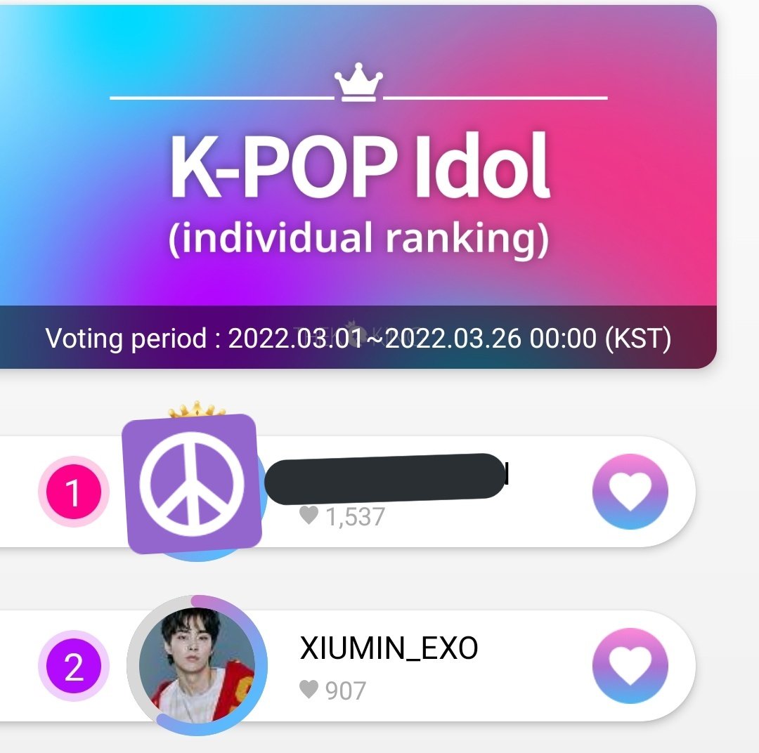 XEXOLParallel's tweet photo. 📢THEKKING March voting is now open

Group ranking - 1st #EXO 
Bday ranking - 4th #SEHUN
Indiv Ranking- ALL EXO MEMBERS are nominated
Korean Wave Actor- 6 #DO(D.O.)

Perform 4 mission everyday till March 8 to get 500 hearts!! 

#엑소 @weareoneEXO @B_hundred_Hyun @layzhang https://t.co/x3BqR4YS1N