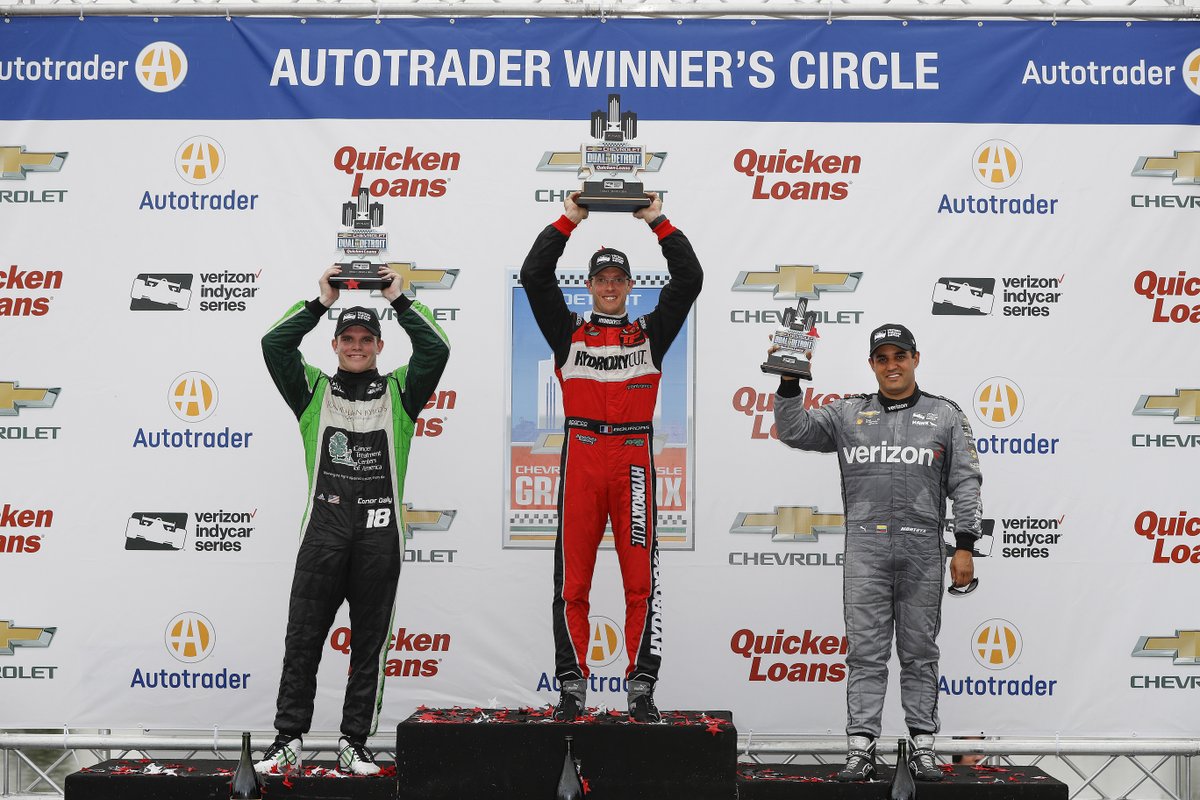 detroitgp's tweet photo. Happy Birthday to @MarioAndretti & 2X #DetroitGP champion @BourdaisOnTrack! Mario is a former podium finisher in #Detroit and also helped us unveil the new @INDYCAR at @NAIASDetroit. Bourdais won back-to-back @Chevrolet #DualInDetroit races in 2015 & '16. #HBD https://t.co/gDq8g7PhQj