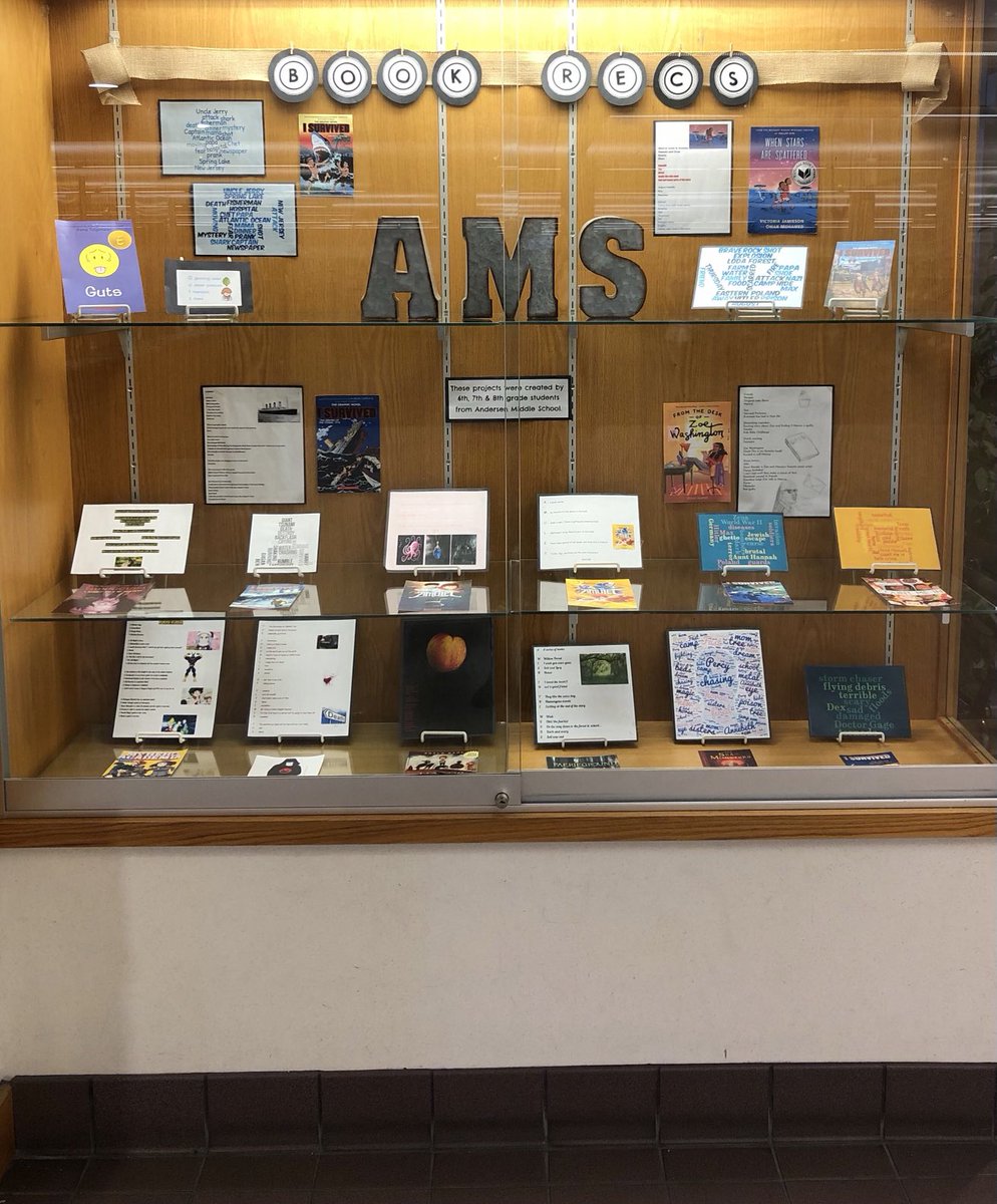 Are you looking for a #book recommendation? We partnered with the ⁦<a href="/OmahaLibrary/">Omaha Public Library</a>⁩ in Millard to display these great advertisements! 
#read 
#kidlit 
#worldbookday 
#middleschool