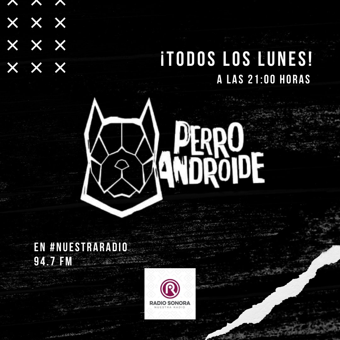 RSonoraFM's tweet photo. 📻🤘Hoy es #lunes de #PerroAndroide en la #BarradeRock en #NuestraRadio 🔊
📍 Súbele el volumen a las 9PM, por la 94.7 FM #Hermosillo https://t.co/TspvLBxphC