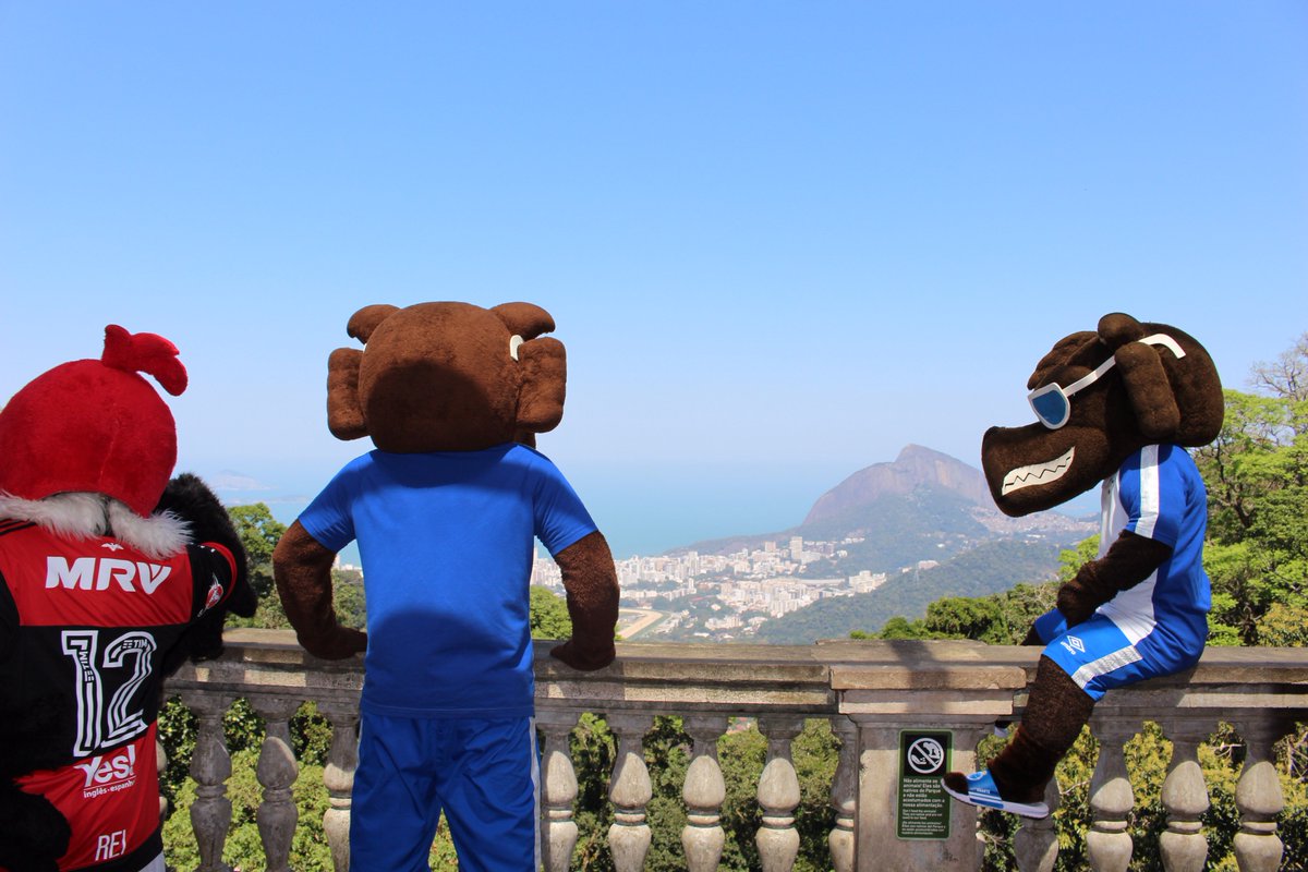 cavalinhodocec's tweet photo. Quem lembra da #FinalDeTimeGrande? Cruzeiro x Flamengo, hahahaha os mascotes nos rolês aleatórios https://t.co/0tcx9NCjEh