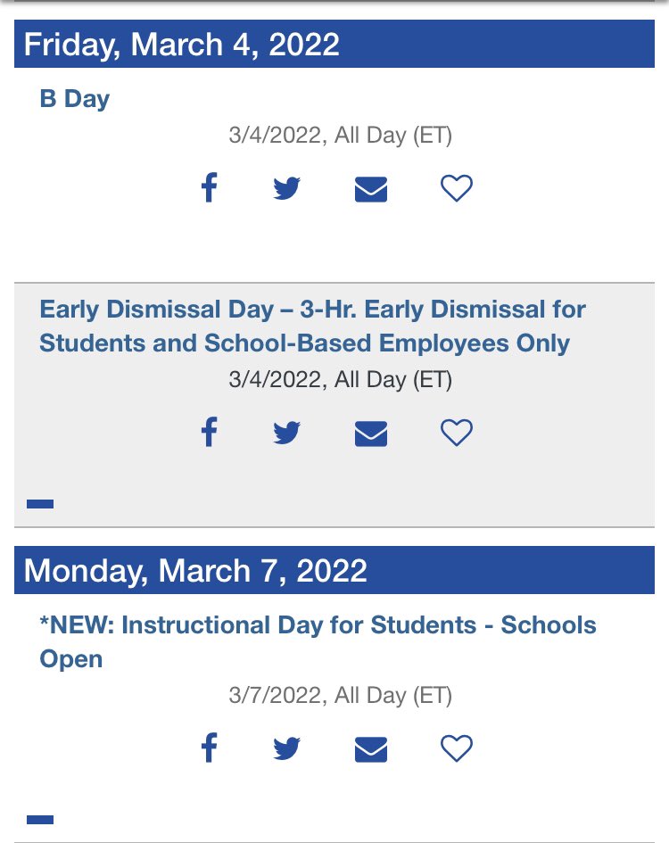 TaskerPtso's tweet photo. Calendar reminders for @PGCPS! Friday, March 4 is a 3-hr early dismissal and Monday, March 7 is a regular full instructional day. https://t.co/1ERtQAzQjA