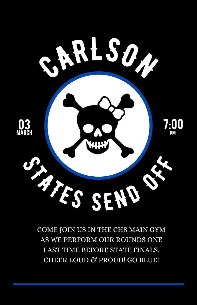Join us in the main gym this Thursday at 7pm!! We will be performing our rounds one last time before we leave for 2022 MHSAA State Finals! 
See you then! 🖤📣💙 #TBCBOA
