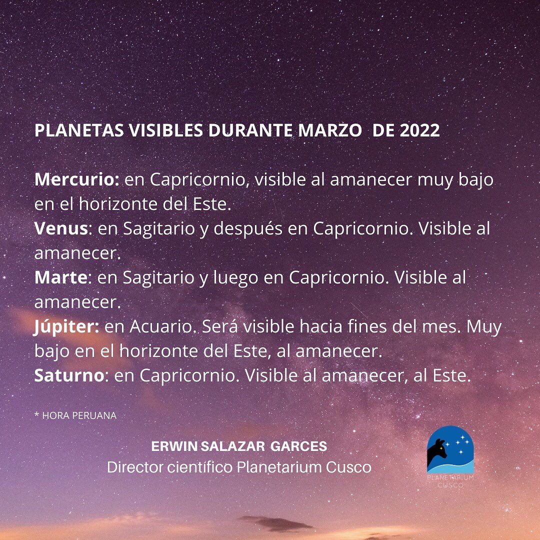 planetariumcs's tweet photo. ¿Preparados para un mes de movimiento estelar?

Les compartimos el #CalendarioAstronómico del mes de marzo 🤩🙌🏻

Gracias a nuestro director científico @erwinsalazar9619 por la elaboración 🔭 https://t.co/OXWQzE2nGG