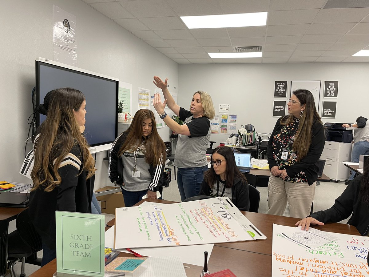 ValerieArechiga's tweet photo. Getting down with data in  @CMSatSP_Wolves PLCs! Action plans, unpacking TEKS, collaboration and celebrations with all core content hallway heroes=teachers! #instructionalleaders #verticalalignment #wolfpack https://t.co/ybv9EwH4iz