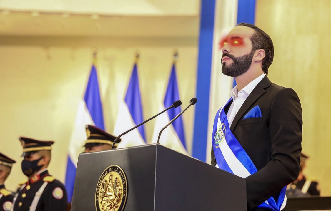 BitcoinMagazine's tweet photo. El Salvador president: The intrinsic value of #Bitcoin now on full display to the whole world 🇸🇻 https://t.co/2WBtMjtdYN