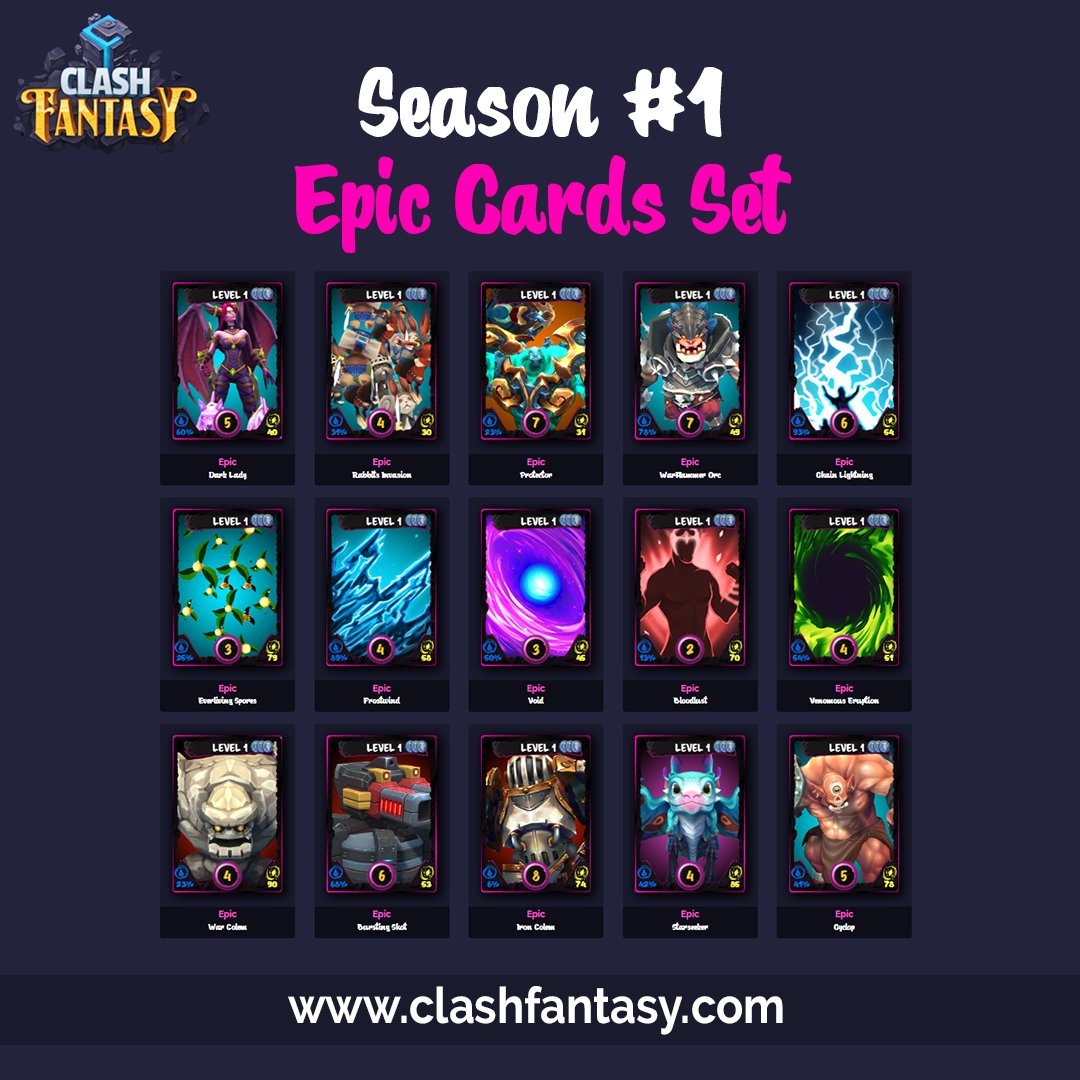 ✅ PUBLIC PRESALE IS OPEN! 🔥
marketplace.clashfantasy.com/boxes
Season #1 Rare Cards Set
#nftcard #nft #clashfantasy #clashfantasygame #fansy #token #nftgame #nftgames #NewNFTGame