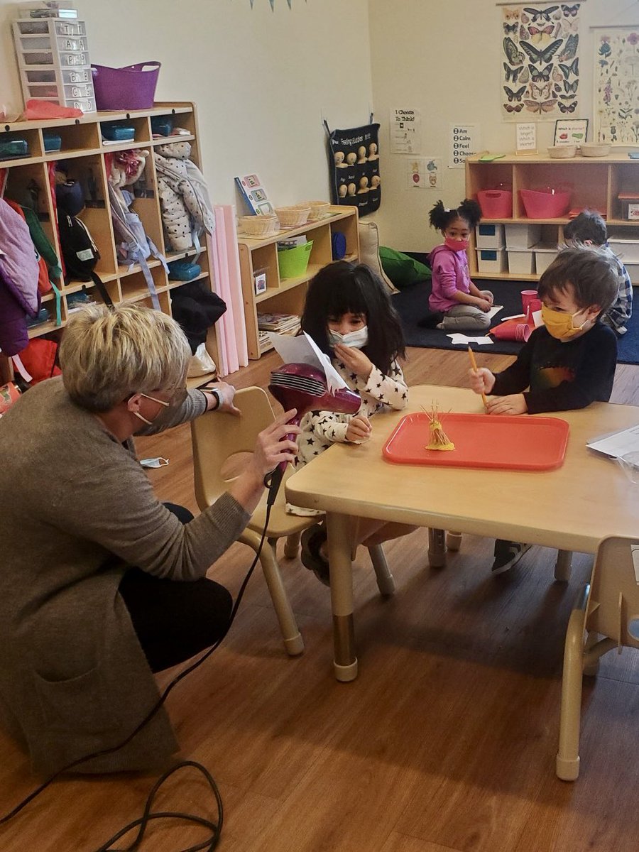 Today we had a great time reconnecting after our long break by working with partners to plan and build a house for the 3 little pigs. When the Big Bad Wolf came, he was astonished by their strong foundations. Most houses stayed standing. Take that, Mr. Wolf!