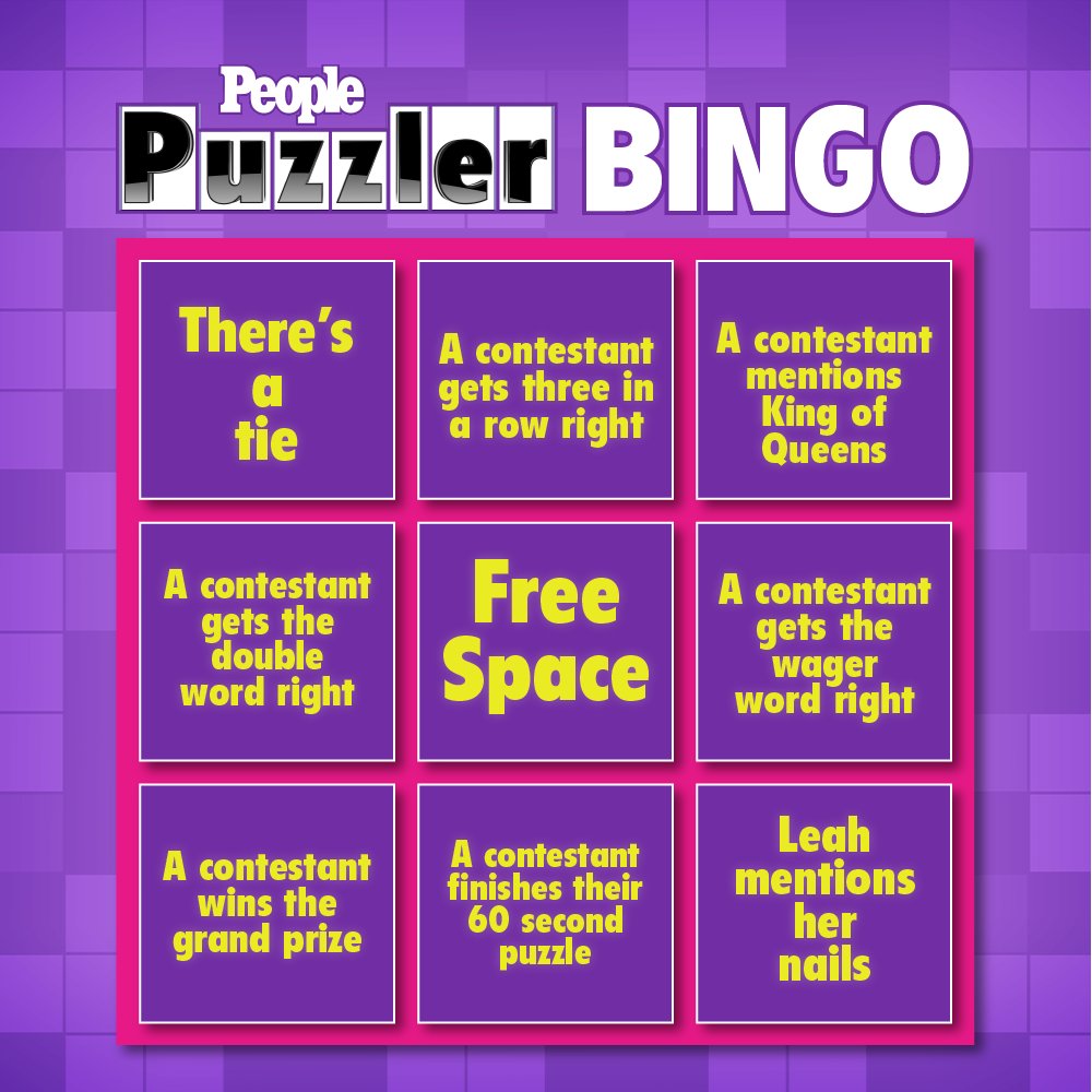 Game Show Network on Twitter "BINGO! We made you some People Puzzler