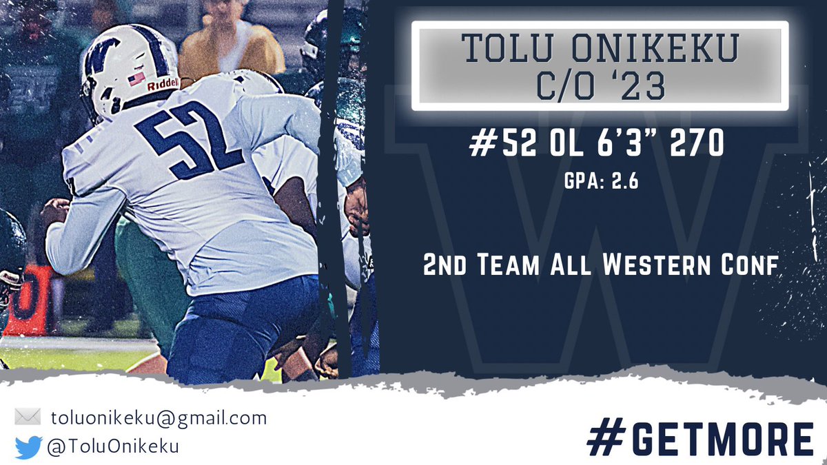 🚨 COLLEGE COACHES - check out Class of '23 <a href="/WhartonHighFB/">Wharton Wildcats Football</a> OL/DL Tolu Onikeku | <a href="/ToluOnikeku/">Tolu Onikeku</a> 

🎥: hudl.com/v/2GiFCs

#GetMore🐾 #RecruitTheW 
<a href="/CoachLikeMike/">Big Mike Williams</a> <a href="/Coach_Baham/">Robert Baham Jr.</a>