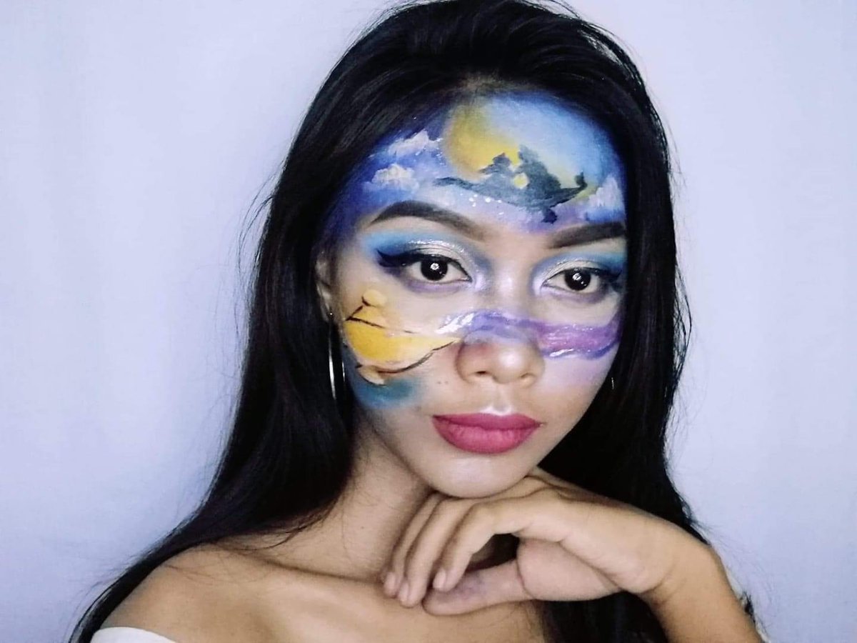 JACKIELOUPABLO2's tweet photo. @ILYYWNFT This is my first entry today, I do makeup/ facepaint for my niece and make some weirdo on her face. I hope u guys like it!  #IAmAWeirdo https://t.co/PR2FoCpa9s