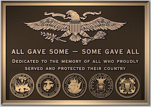 This plaque has US military insignias, but the sentiment is not country specific. It is very fitting for this and other selfless #Ukrainians.🌻

Ukraine Marine #VitalySkakun Becomes Symbol of Resistance After Blowing Up Bridge While on It to Stop Russians insideedition.com/ukraine-marine…