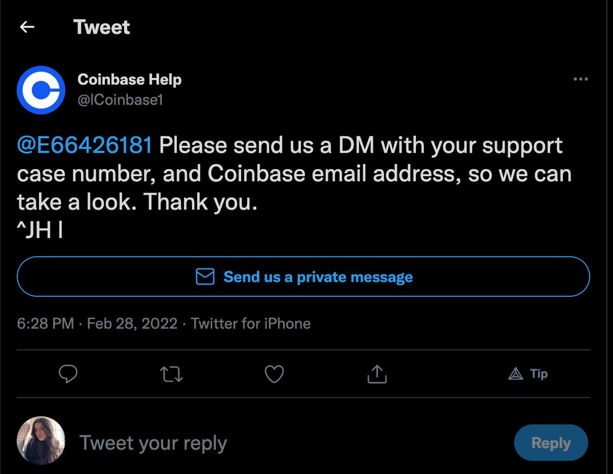 E66426181's tweet photo. @CoinbaseSupport Are you aware that there are scammers trying to mimic your profile? #coinbase #coinbasesupport #Scammers https://t.co/6eyPm72g6e