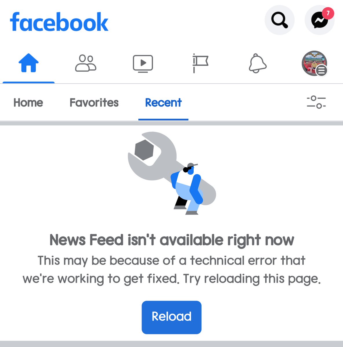 MyFirstAidKeith's tweet photo. #FacebookDown https://t.co/DVkHvzKrZn