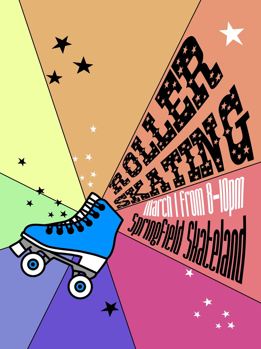 SUBatDrury's tweet photo. Come out to Springfield Skateland tomorrow night from 8-10pm for roller skating on us! Can’t wait to see everyone’s smooth moves!🕺🏽🛼 https://t.co/SSVjOJlaJn