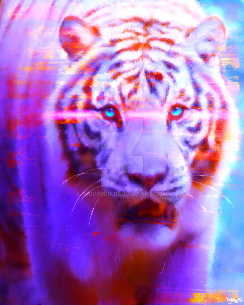 FrostCreativ's tweet image. Sometimes you just need a glitchy tiger spirit to brighten your day ❤️❤️ 
Anyone ever go through art block? I’ve had a bit of it lately. Any ideas to break out?
#art #ArtistOnTwitter #tiger #painting #digital #nft #NFTs #NFTdrop #NFTartist #NFTProject #artwork #WomeninNFTs