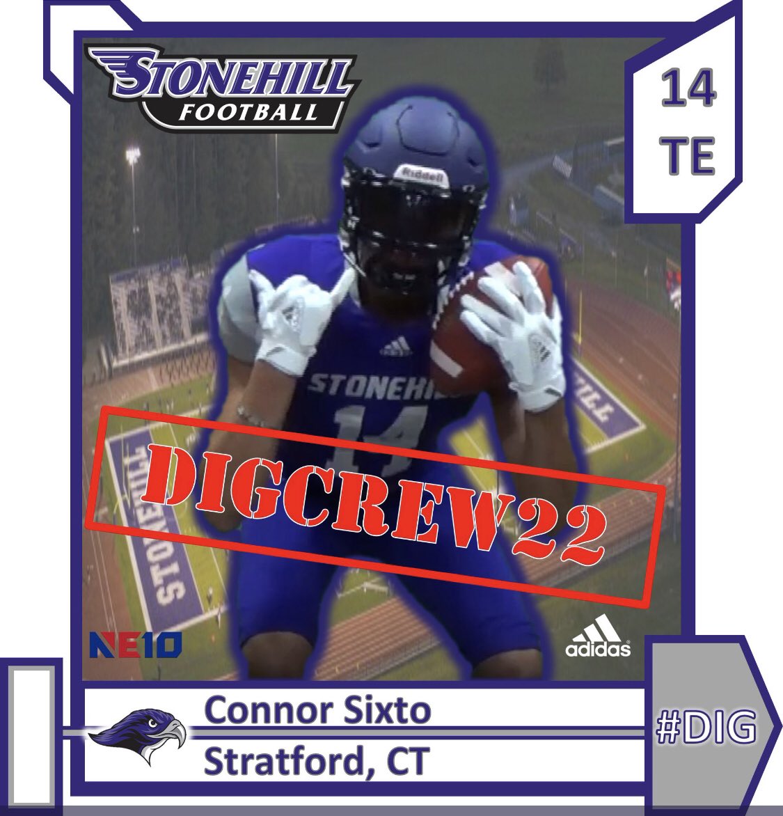 StratfordFootb1's tweet photo. @ConnorSixto @StonehillFB and @staylowquan @SCSUFB both signed football scholarships this month 📝 Excited to announce a couple more college commitments coming soon from our class of ‘22 😈 Class of ‘23 is up on deck, who’s next 👀🏈 #TraditionNeverGraduates #StrengthInNumbers https://t.co/HczKsyKAdU