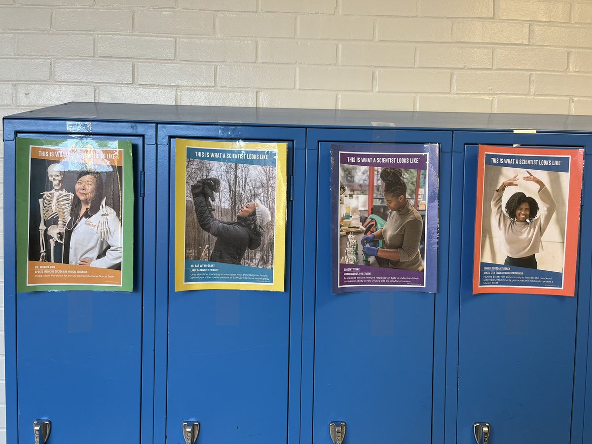 hollyastuart's tweet photo. Set up my @IfThenSheCan display today! Can’t wait for Ss to see reflections of themselves in #STEM and #STEAM fields!

#TeachBetter #tlap #RevoltLAP #scitlap https://t.co/izJ2Dkvrgy