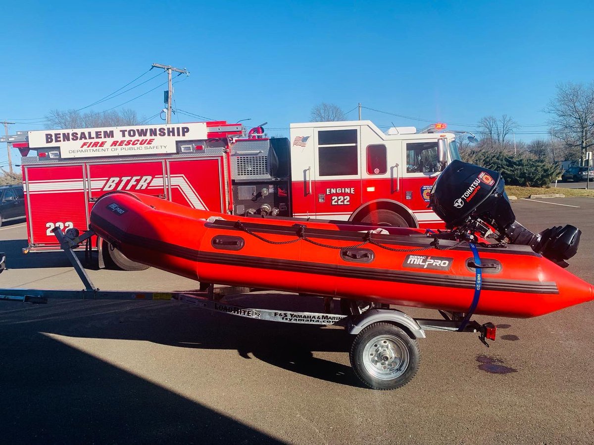 Over the next few weeks our crews will be training on our new marine unit. 

Marine 222 is a 13’ 5” Zodiac MilPro ERB (Emergency Response Boat). The High Pressure Air Floor
makes the ERB series a compact Boat, that can be easily and quickly deployed within minutes.