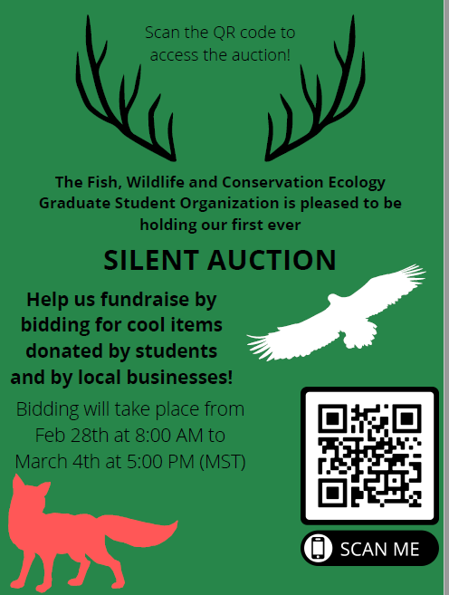 nmsu_fwce's tweet photo. Support FWCE's Grad Student Org fundraising efforts! Proceeds support GSO goals &amp; objectives like hosting professional development events, facilitating communication b/w students &amp; faculty, fostering fellowship, attending professional conferences &amp; improving networking skills. https://t.co/Py4OrUo961