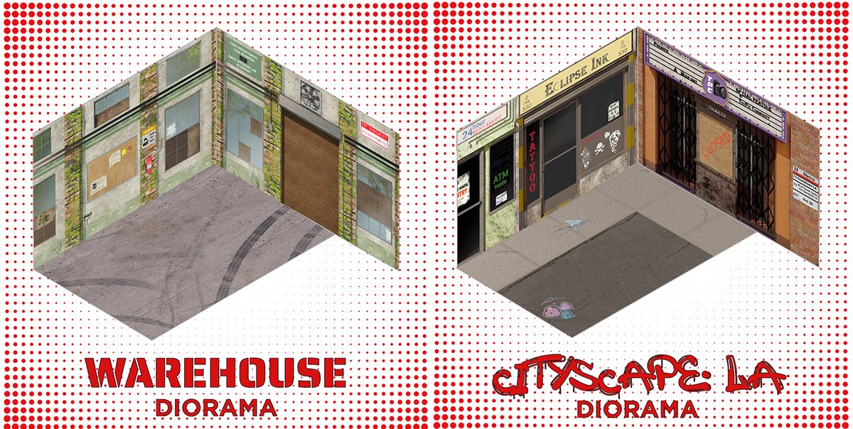 Limited edition #diorama designs that include a photo feature on “Toypic_Community” Instagram! Check out all the deets: dioramaprints.com/collections/tp… #dioramaprints #toyphotography #actionfigures #one12scale