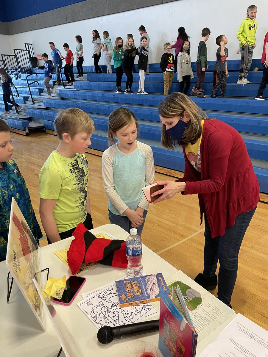 We ended I Love to Read Month with a distinguished guest!  Author Mary Bleckwehl spoke to all each grade today about the writing process and her stories. Thank you <a href="/MaryBleckwehl/">Mary Bleckwehl</a> !  <a href="/KMElem/">KM Elementary School</a>
