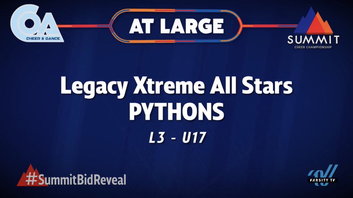 LegacyXtreme's tweet photo. CONGRATULATIONS PYTHONS & P4NTHERS on your At Large Bid to The Summit!! ๐๐ #disneybound
And there you have it ALL LX teams have their US Finals/Summit/Worlds Bids ๐๐๐ #937keepitcomin #lxsweet16 #WeRunOhio #LX4L #legacylove #ohiocheer https://t.co/YLHRdBDIK7