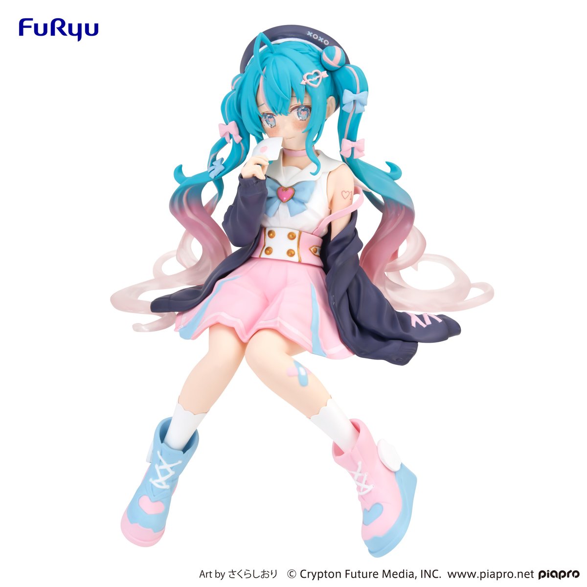 pinkfigures's tweet image. 💗 vocaloid - hatsune miku: sailor suit in love ver. (noodle stopper)