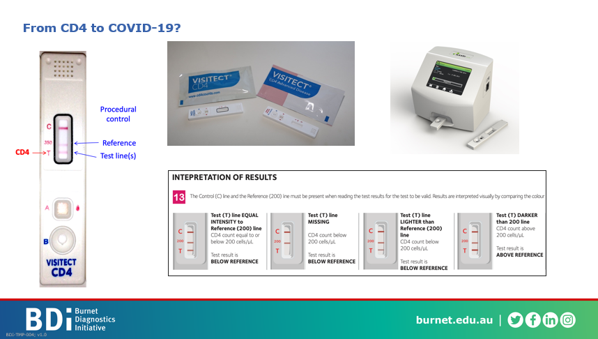 BurnetInstitute's tweet image. A/Prof David Anderson of #Burnet Diagnostics Initiative details the importance of adaptive point of care test solutions in pandemic responses - speaking at the Australian Institute for Infectious Disease symposium, Lessons Learnt from COVID #AIID