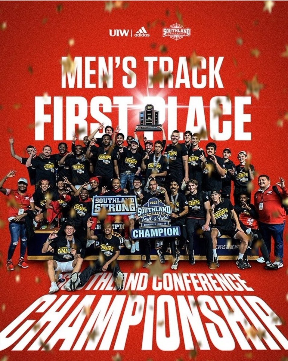 Congratulations to the UIW Men's Track Team. <a href="/ericquilantan12/">eric quilantan</a> <a href="/HTrackxc/">HHS TrackXC</a> <a href="/HHSCards/">#CSND</a> <a href="/HarlingenC/">Harlingen High S&C</a> <a href="/UIWTrackXC/">UIW Track and XC</a>