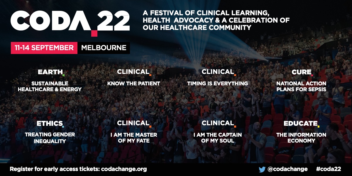 📢  The moment we've been waiting for... The #Coda22 program is now LIVE 👀 Innovative, challenging &amp; inspiring - Coda is taking #meducation to a whole new level. 

Join us for 4 days of learning, delivered by some of the world's best medical educators 👉bit.ly/3C4d5jG