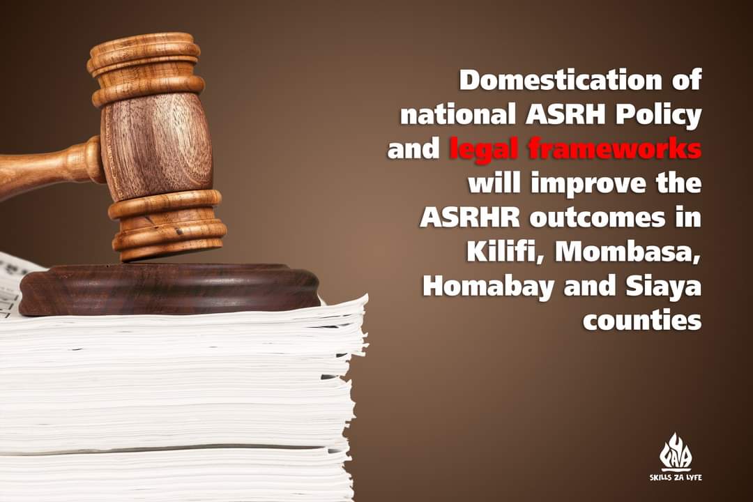Domestication of national ASRH policy &amp; legal frameworks will improve the ASRHR outcomes in Kilifi, Mombasa, Homabay &amp; Siaya counties.
#ASRHR #LSE #Skills4Lyfe #SkillsZaLyfe #FayaSkills #FayaKE #SkillsZaMaYouth #UjuziWaMaisha #fayaprojectke