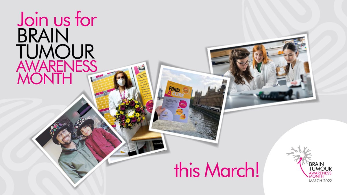 March is #BrainTumourAwarenessMonth 💛 We are leading the way with a programme of activities to raise awareness, demand increased national investment and fundraise to support vital research to find a cure for brain tumours ❤️ Get involved this March ➡️ bit.ly/3K3cWiX