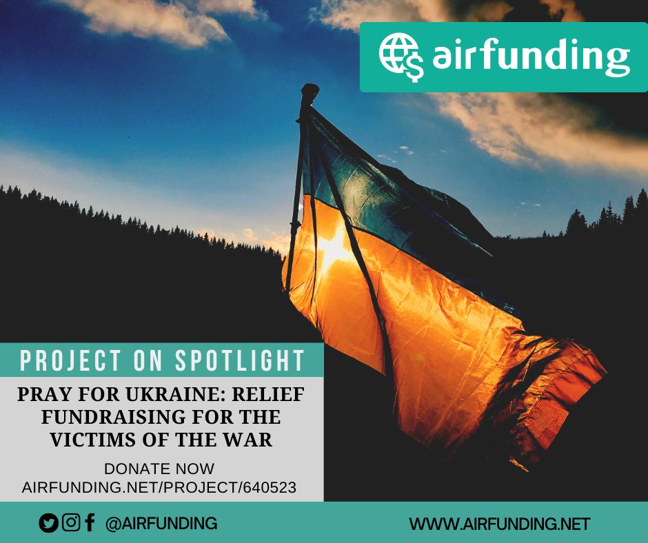 @Airfunding Project on SPOTLIGHT: PRAY FOR UKRAINE Airfunding is raising funds to provide humanitarian aid through Vostok SOS. #StopWar ow.ly/VbQF50I6BfR AIRFUNDING, HELPING EVERYONE WITH EVERYONE! #airfunding #airfundinghelps #airfundingukraine ow.ly/X9iZ50I6Bg3