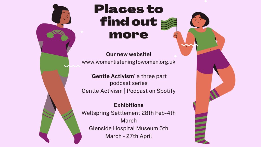 This Self Injury Awareness Day we are celebrating our history by releasing ALL NEW exhibitions, website, podcasts and posters! 

Find out more at womenlisteningtowomen.org.uk

#selfinjuryawarenessday #mentalhealthmatters #oralhistory #womenshealth