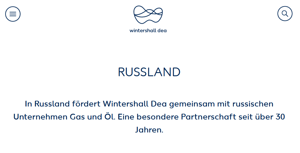 MKreutzfeldt's tweet photo. Der Kasseler Energiekonzern @wintershalldea, der zu 2/3 der @BASF_D und zu 1/3 dem russischen Oligarchen Michail Fridman gehört, preist auf seiner Webseite übrigens bis heute seine "besondere Partnerschaft" zu Russland. https://t.co/VCNSCIxqSY