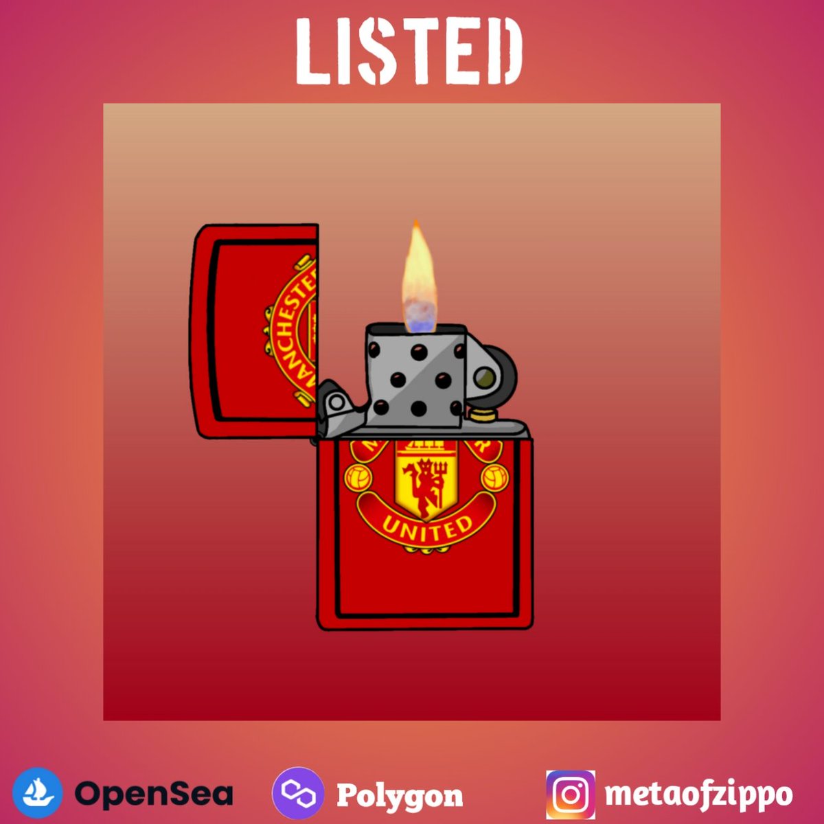 metaofzippo's tweet photo. available on @opensea
zippo lighter . grab it fast
polygon blockchain (no gas fee)

link on my bio ☝️☝️

#nftcollectible  #nftartwork  #nfts  #nftmarket  #nftbuyers  #nftshill #nftindonesia  #nftcollector https://t.co/eAZcorpztS