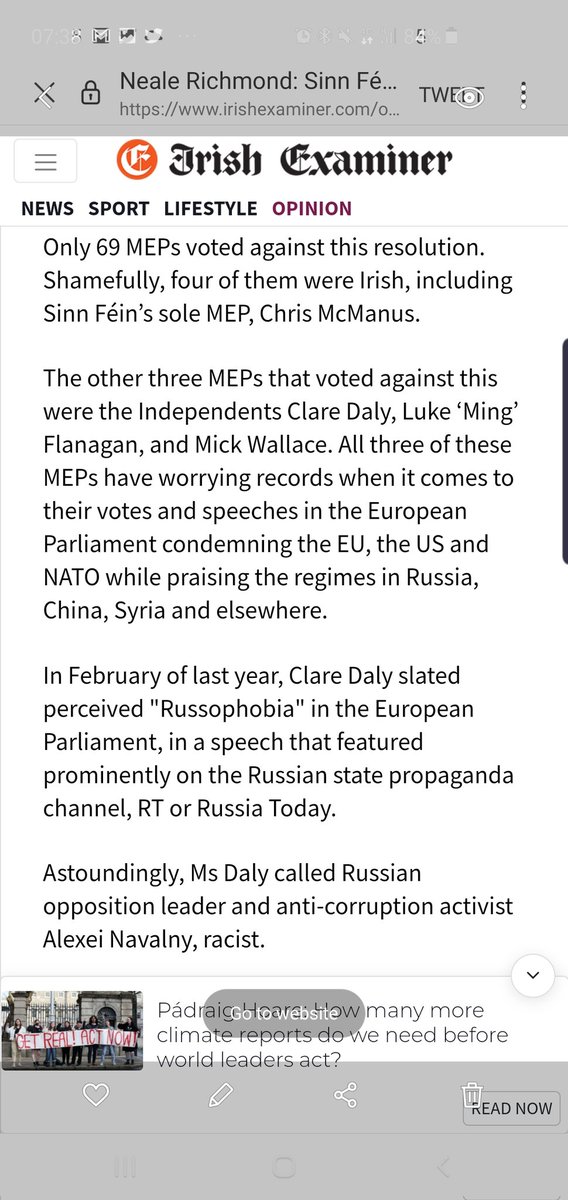 <a href="/ClareDalyMEP/">Clare Daly</a> <a href="/wallacemick/">Mick Wallace</a> Everyone see below the real Clare Daly please stand up! such a load of backtracking from this group.