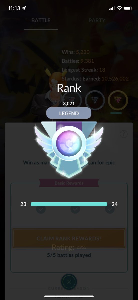 DJ_Joshy_B's tweet photo. Didn’t really play the last month or so. But I’d like to personally thank everyone who led magcargo and umbreon in Johto cup 😌 
#pokemonGO #pokemongbl #getrekt https://t.co/f2Il3J38TS