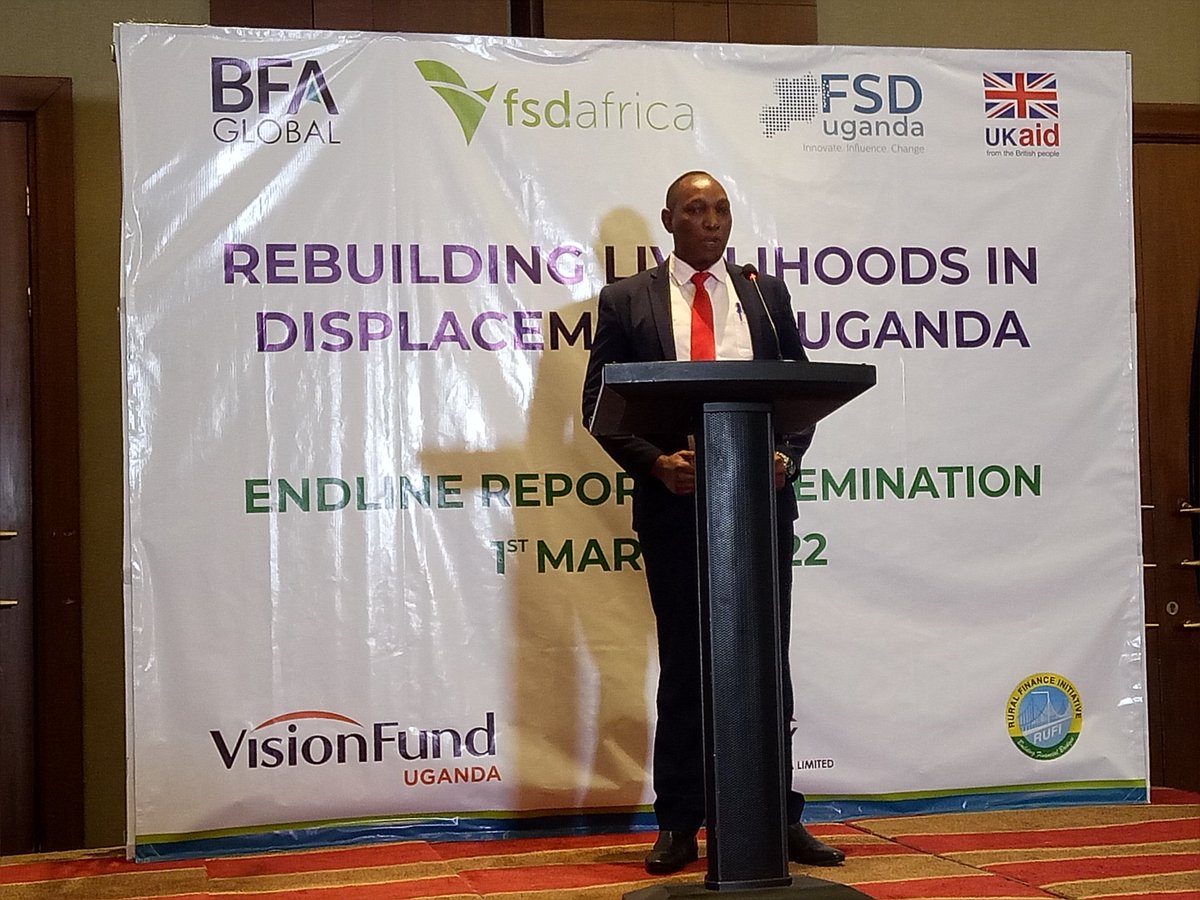 Nelson from <a href="/OPMUganda/">Office of the Prime Minister - Uganda</a> sharing his remarks during the launch of the endline study on rebuilding livelihoods of refugees by <a href="/BFAGlobal/">BFA Global</a> with @FSDAfrica <a href="/fsduganda/">FSD Uganda</a> <a href="/EquityBankUg/">EquityBank</a> <a href="/rufi_mfi/">Rural Finance Initiative RUFI</a> Read more fsdafrica.org/publication/re…
He says virtual sessions will be organised with field teams