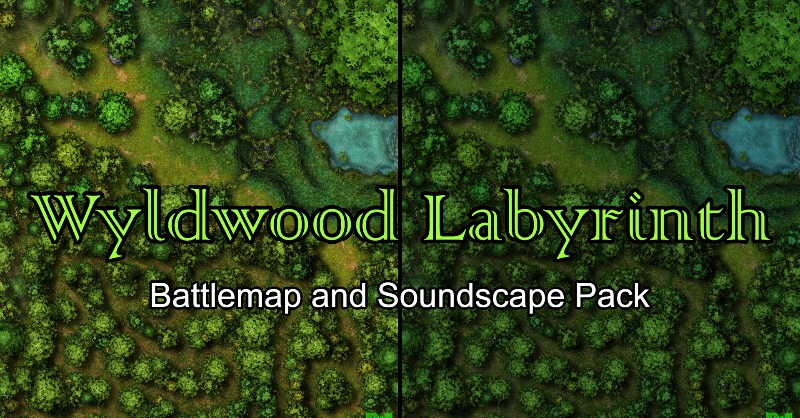 Roll4Music's tweet photo. This month, we're giving away 22 copies of our Wyldwood Labyrinth #TTRPG Battlemap and Soundscape Pack!

- 30x36 Battlemap!
- Day and Night Map Variants!
- 3 Minute Long Loopable Musical Soundscape!

Grab your copy below for FREE! Available while supplies last!