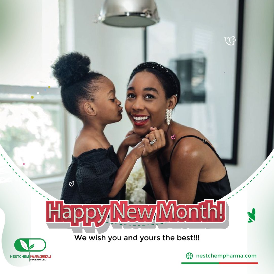 aasuquo2's tweet image. May the new month bring good tidings to you, happiness, joy, and good health. From the bottom of our heart, we wish you the best. The Nestchem Pharmaceuticals team.
#happynewmonth #newmonth #tuesday #ernestgripewaterbaby #ernestgripewater #nestchempharmaceuticals #mother #newborn